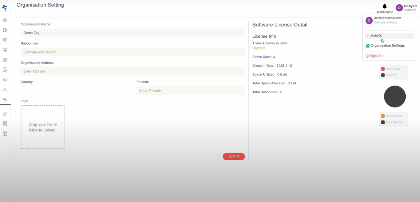Once email verification is done,login into Pronnel’s account to personalize it.